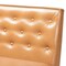 Baxton Studio Riordan Mid-Century Modern Tan Faux Leather and Walnut Brown Finished Wood 3-Piece Dining Nook Set 186-11361-9305-Zoro - alternate 2